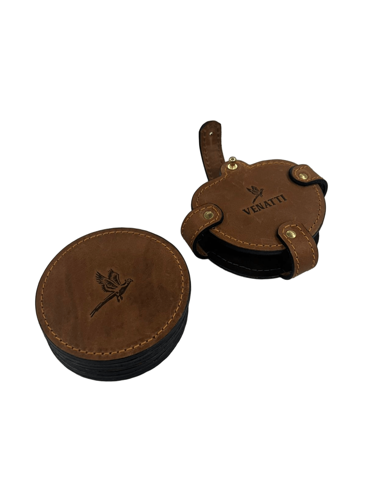 Venatti Leather Trivet Set